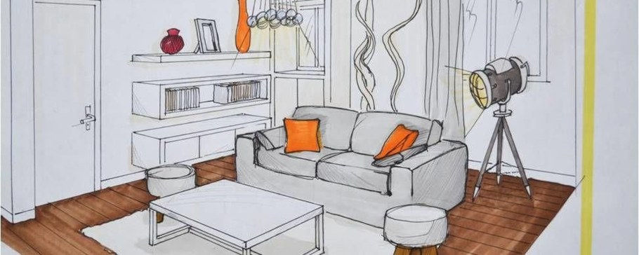 Эскиз интерьера