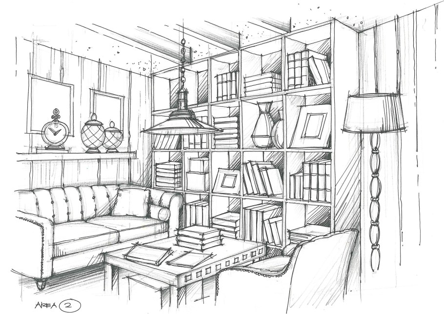 Эскиз интерьера
