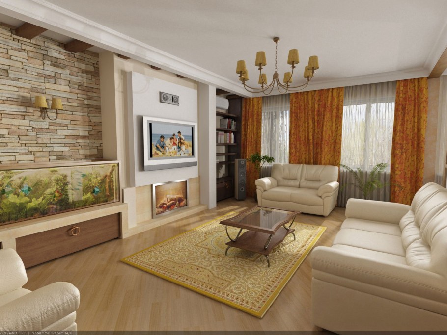 Небольшая гостиная в частном доме