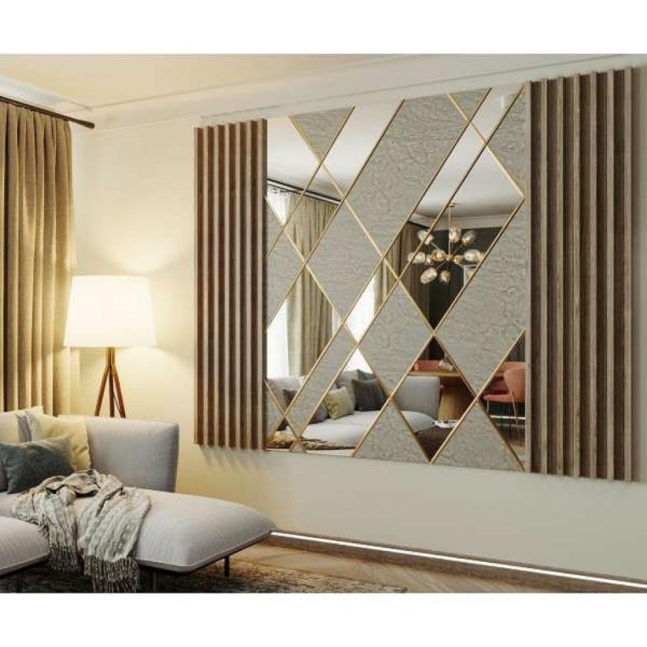 Зеркальные настенные панели