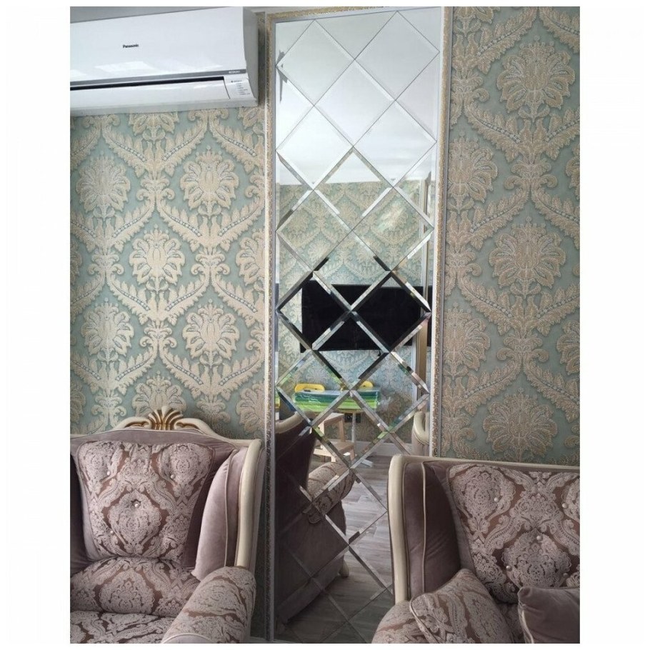 Леруа Мерлен зеркальная плитка с фацетом 30х30