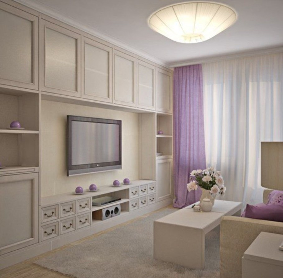 Светлые гостиные в современном стиле