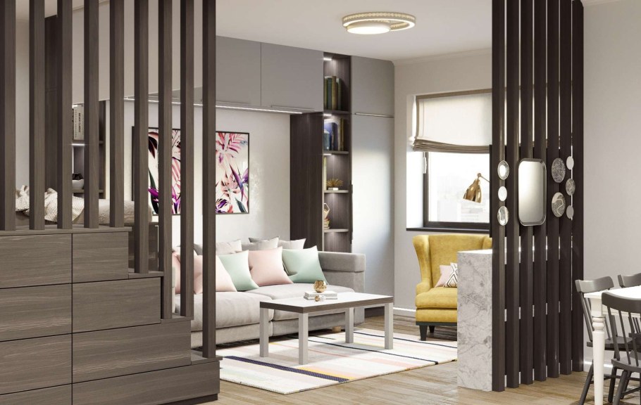 Деревянные перегородки для зонирования икеа