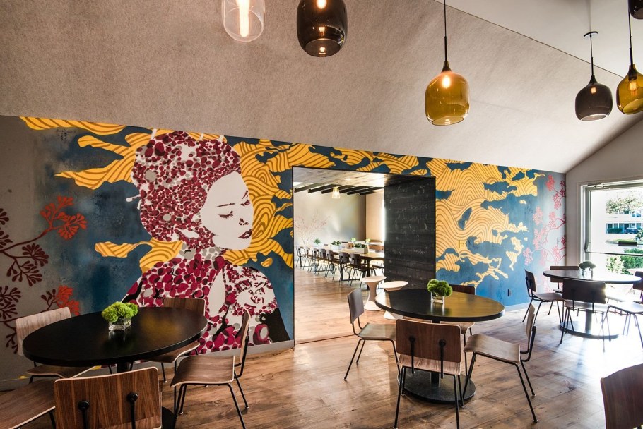 Роспись стен в кофейне