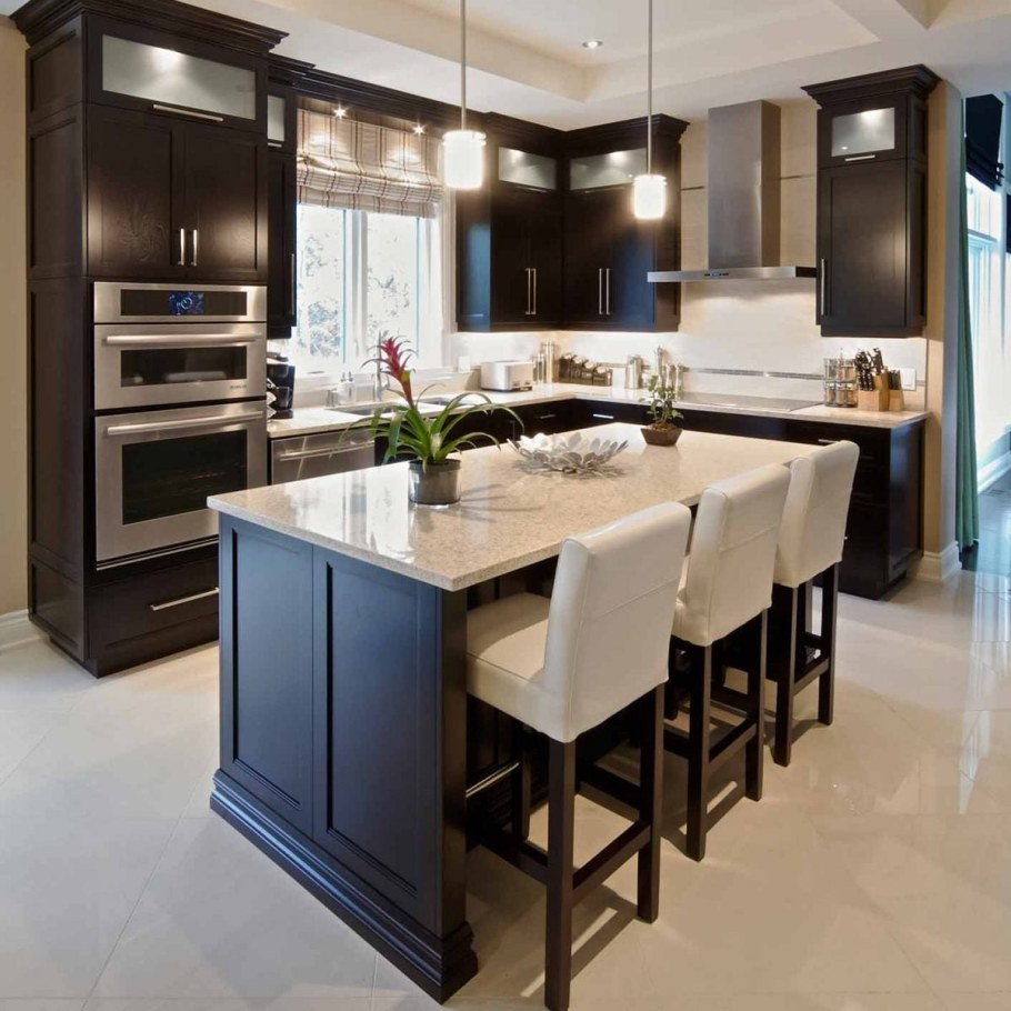Дизайнерские кухни с островом
