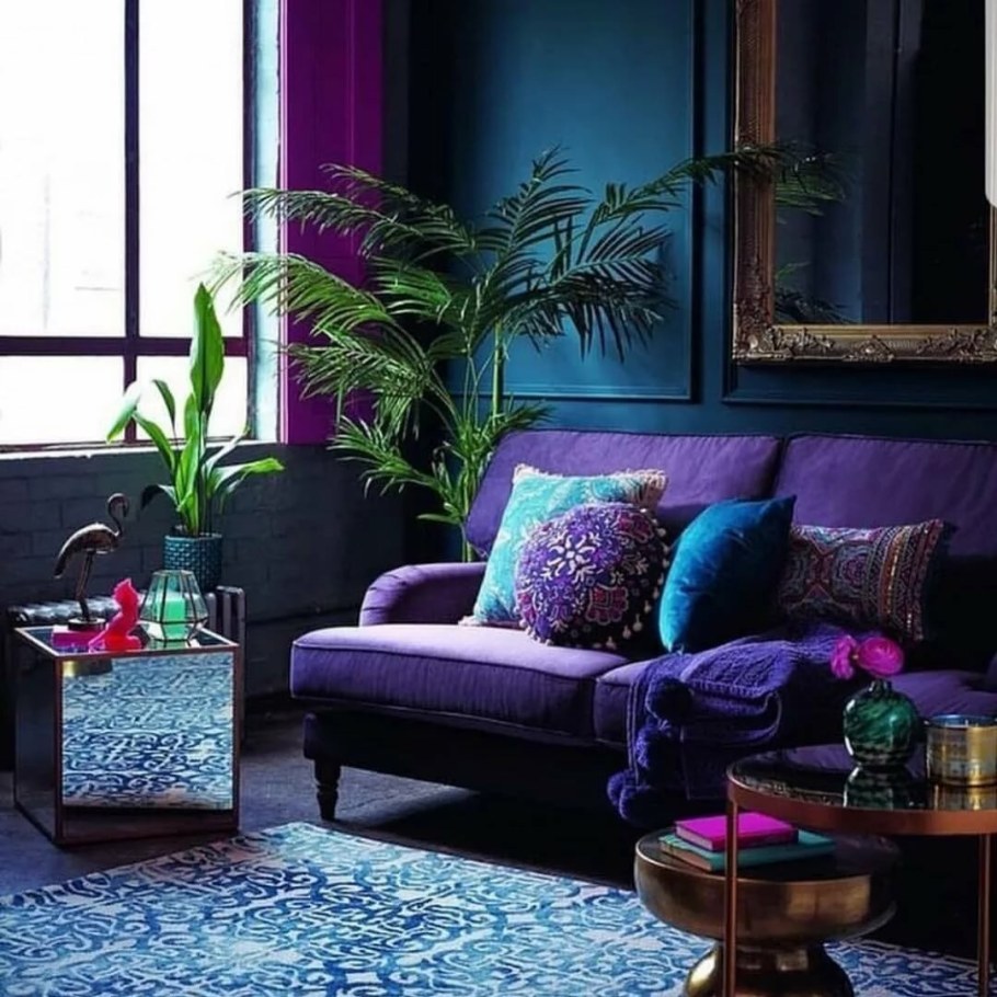 Сиреневый цвет в интерьере