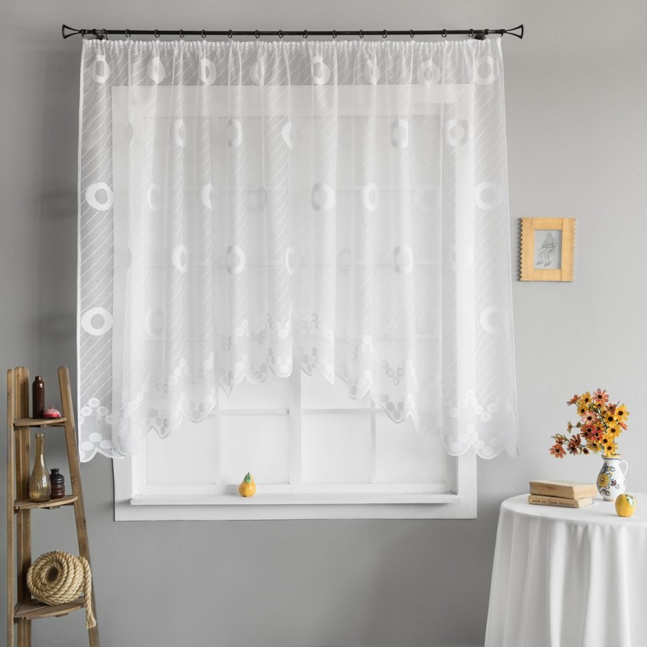 Тюль короткая