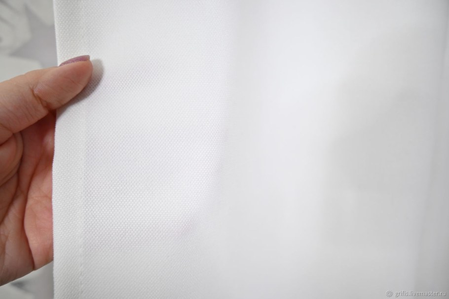 Тюль "канвас" белый