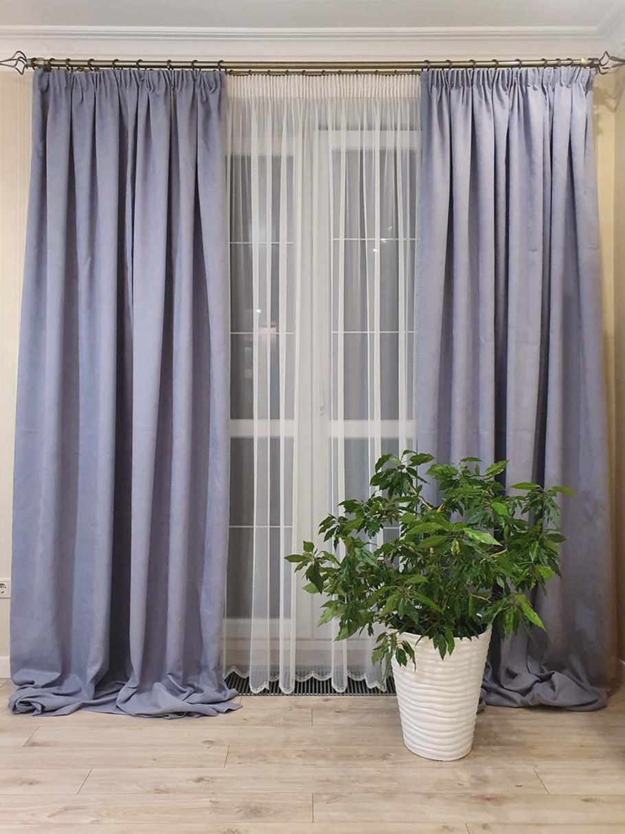 Шторы канвас горчичный