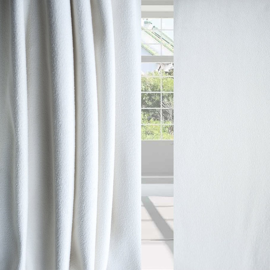 Белые хлопковые шторы