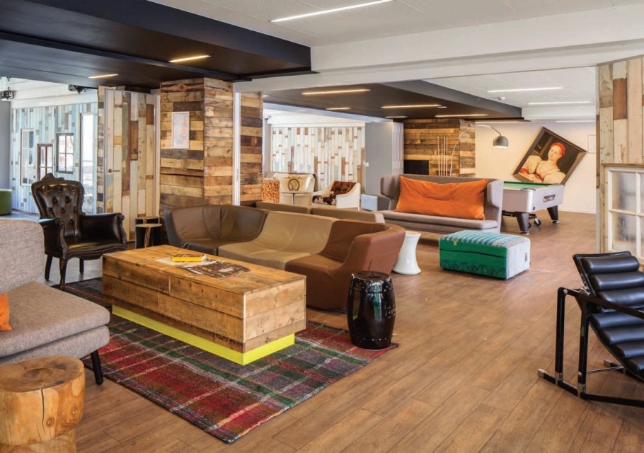 Зона отдыха в хостеле