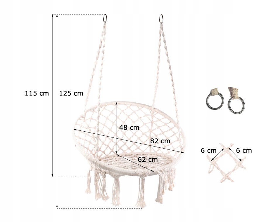 Подвесное кресло sw016,красный ,105*98*202cм схема сборки