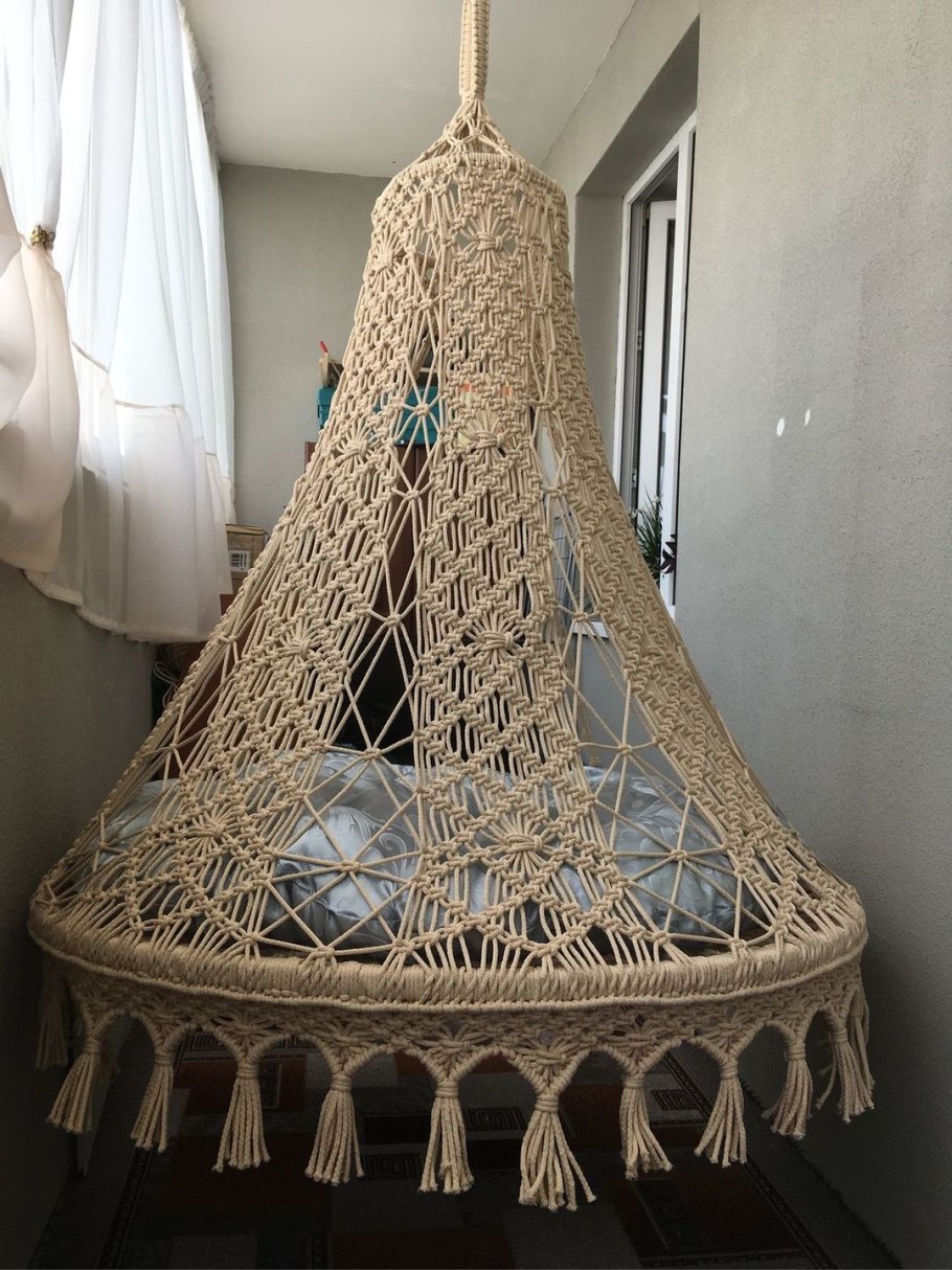 МК кресло кокон макраме