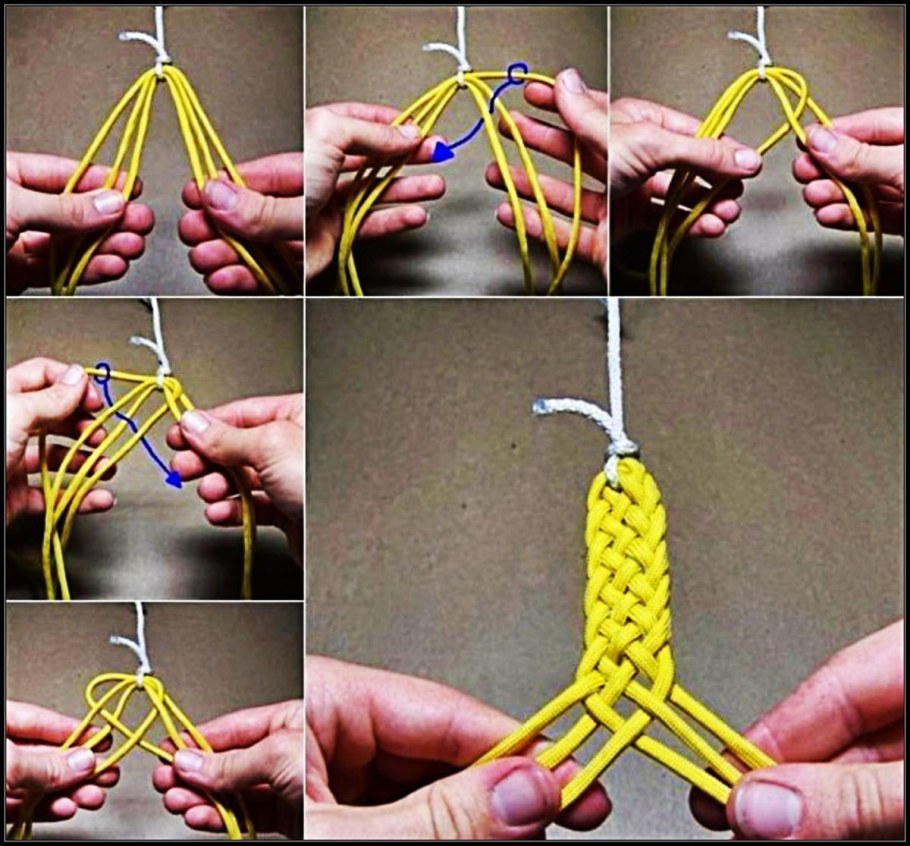 Плетение браслетика из ниток