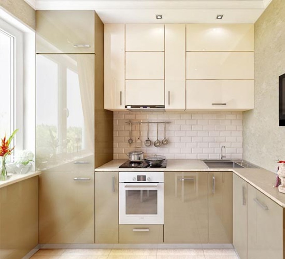 Современная маленькая кухня