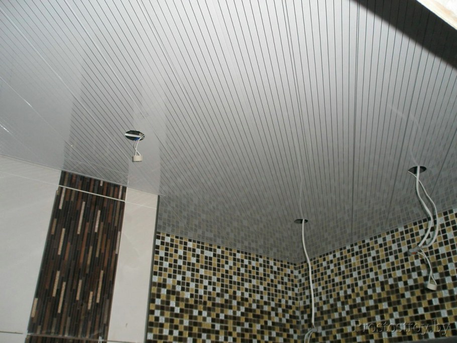 Реечный потолок Албес белый жемчуг