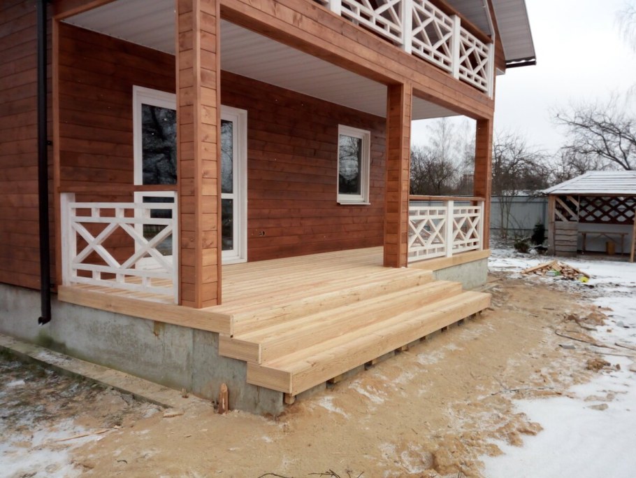 Отделка веранды