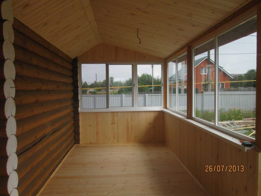 Обшивка веранды