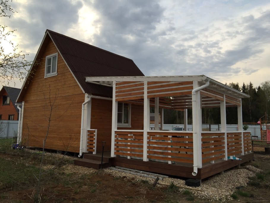 Веранда из бруса