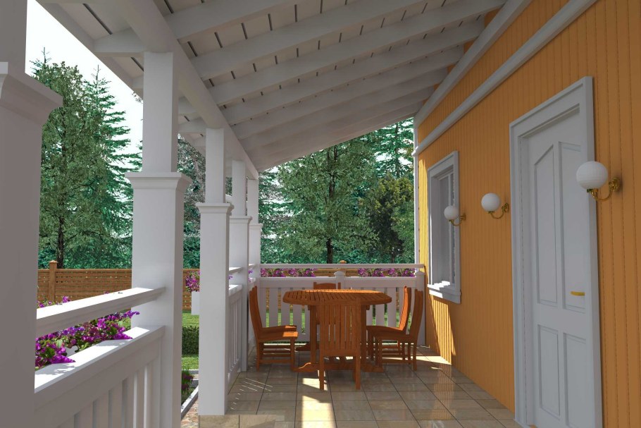 Отделка веранды