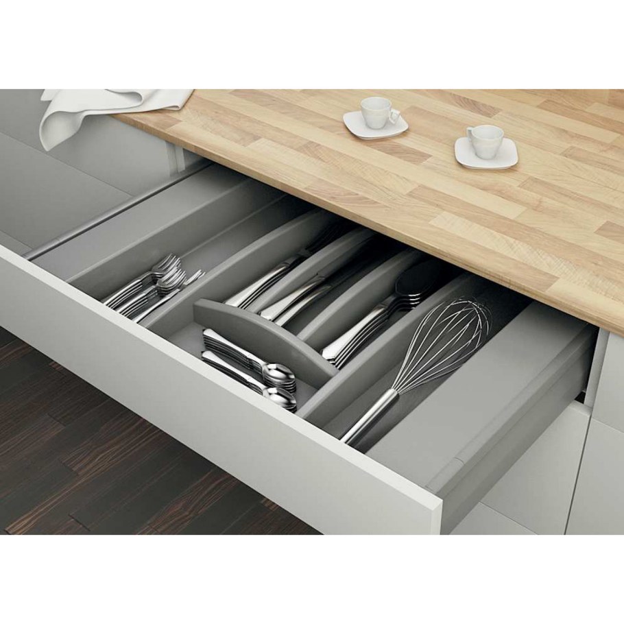 Лоток 402*498мм для столовых приборов белый 556.46.704