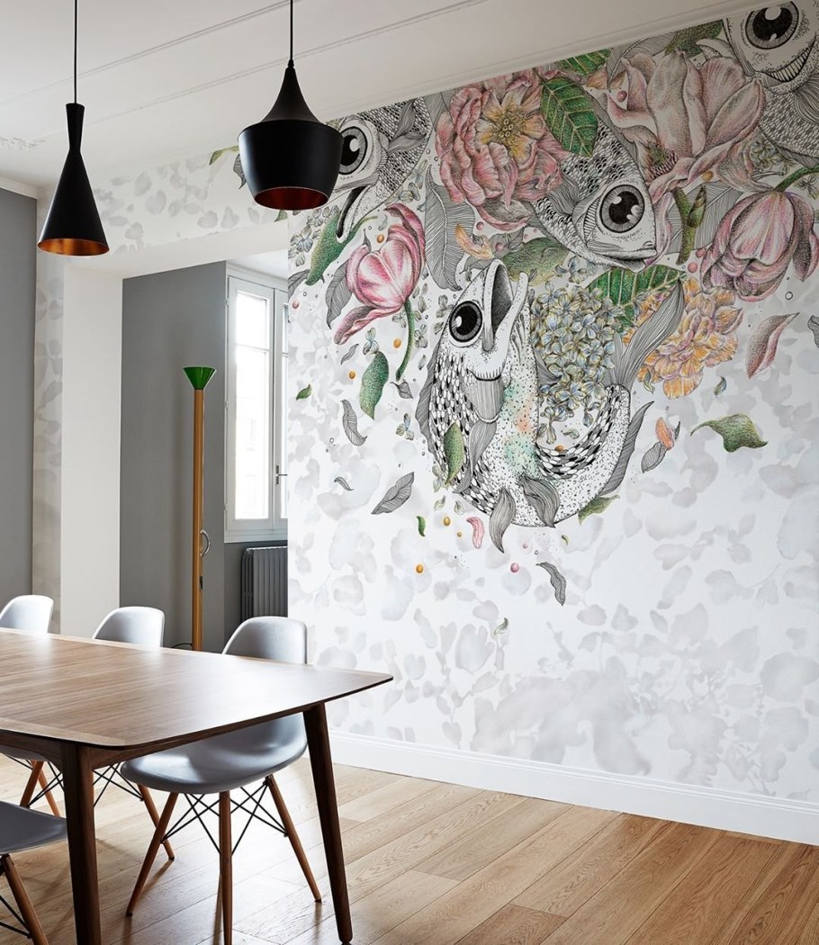 Современная роспись стен