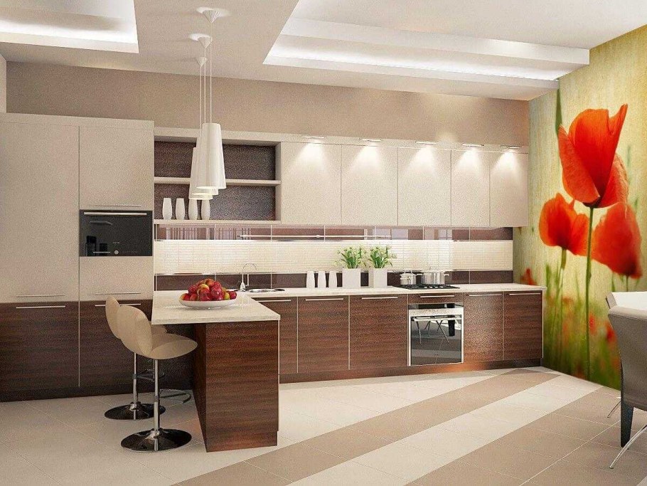 Дизайнерский интерьер кухни