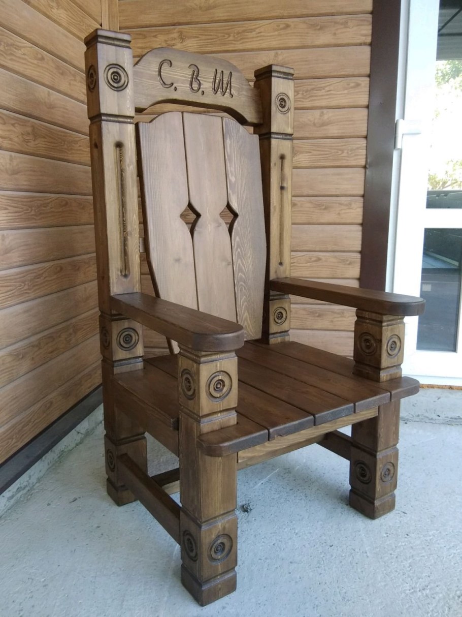 Деревянные кресла для дачи