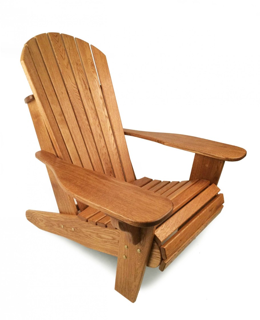 Кресло садовое деревянное с подлокотниками Адирондак