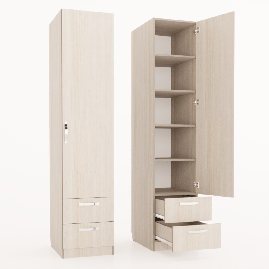 Шкаф- пенал открытый с ящиками ( 404*430*2000 м)