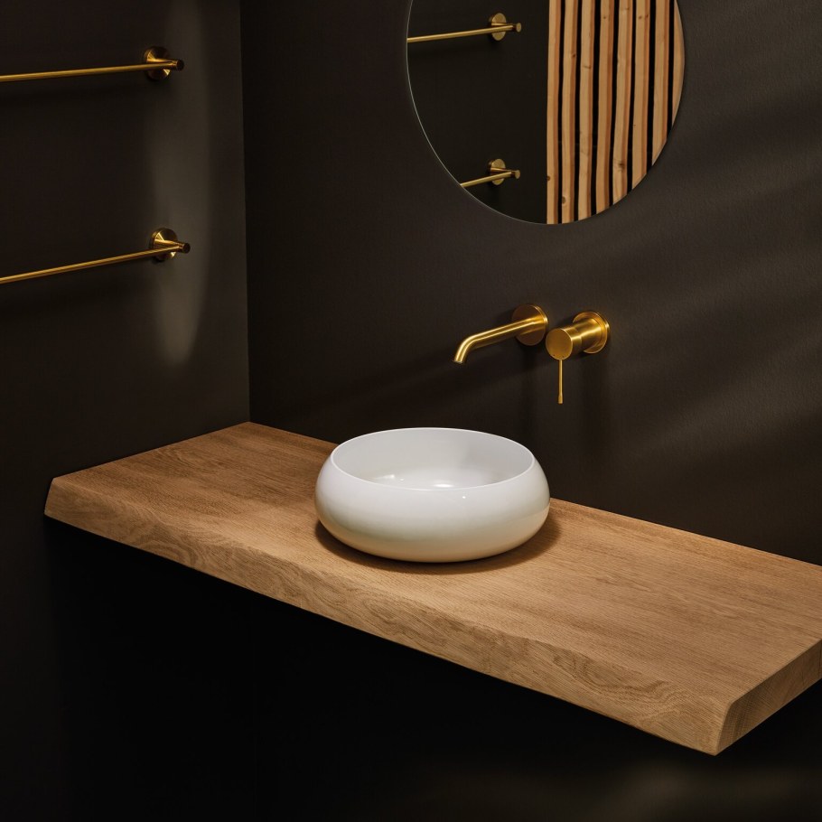 Azzurra раковина-чаша 49х30х12 см, без отв., цвет: белы