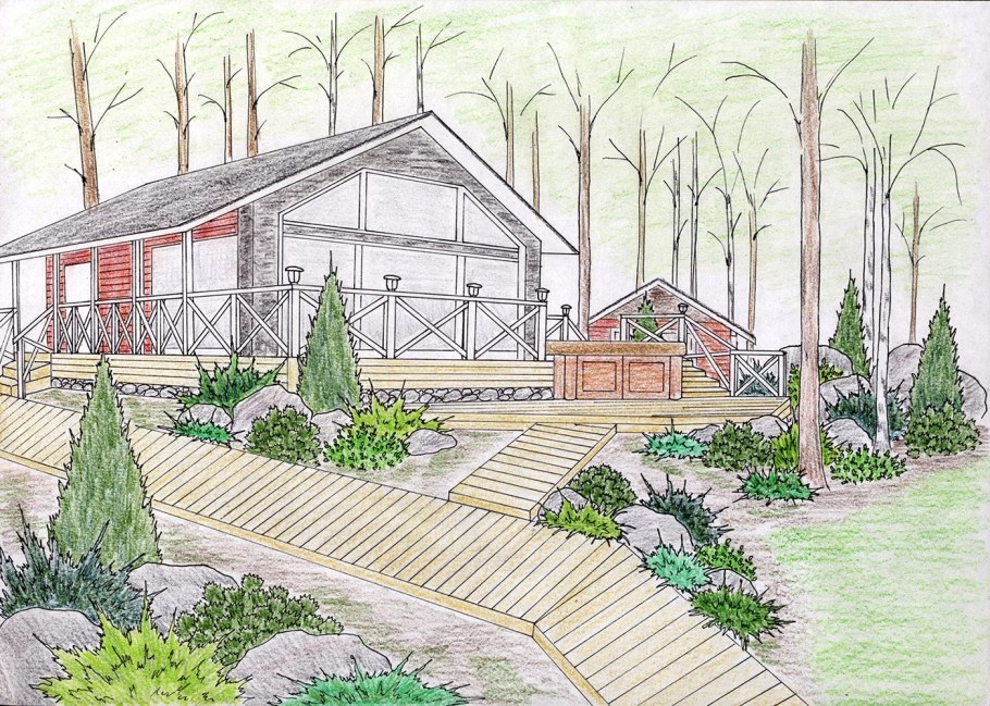 Эскизный ландшафтный проект