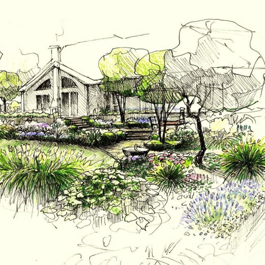 Архитектурная Графика ландшафтного