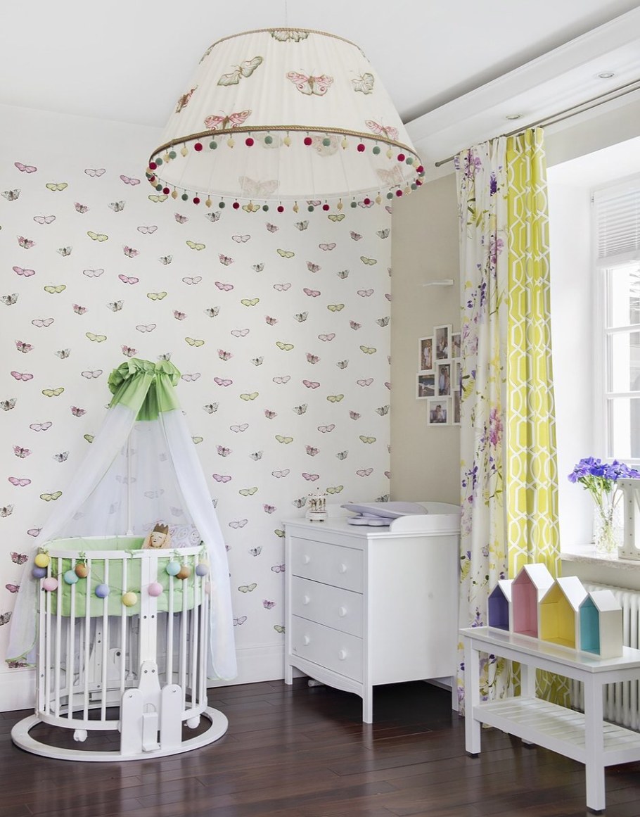 Интерьер детской в горошек