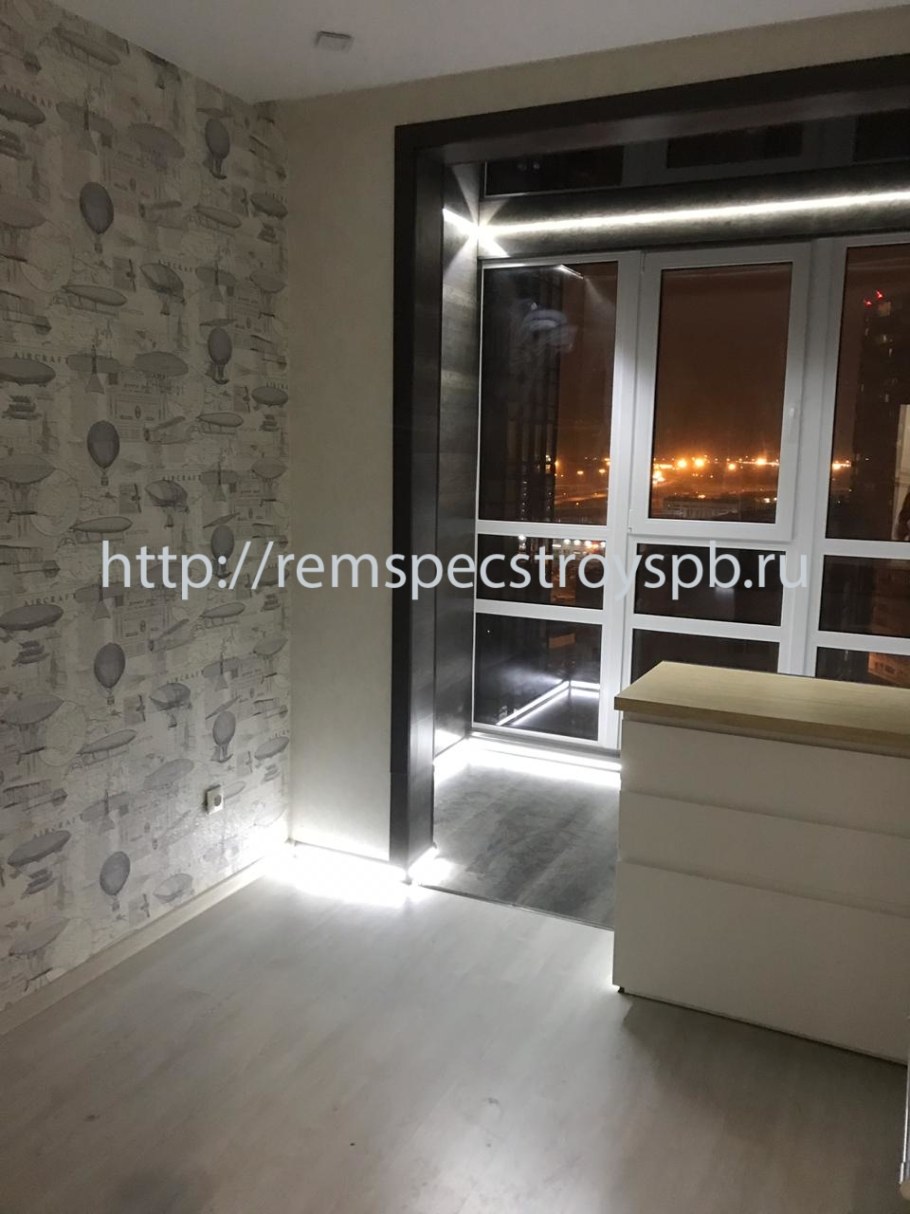 Подсветка на балконе