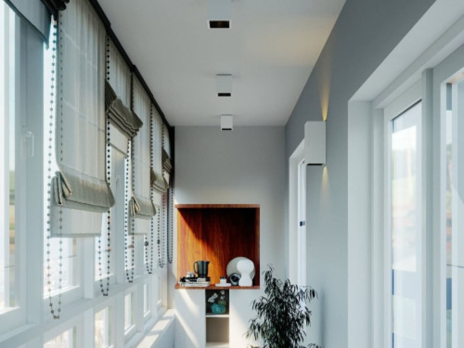 Освещение балкона лоджии