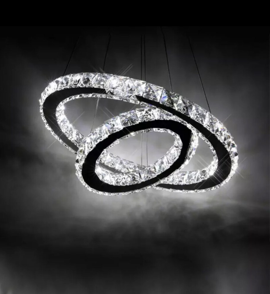 Люстра 2 кольца светодиодная