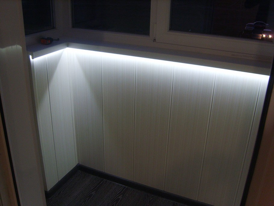 Подсветка на лоджии