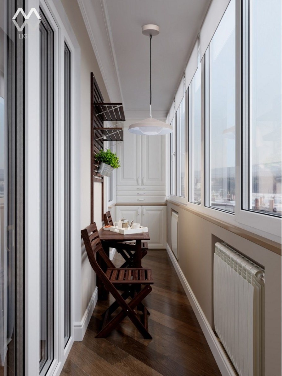 Освещение на лоджии