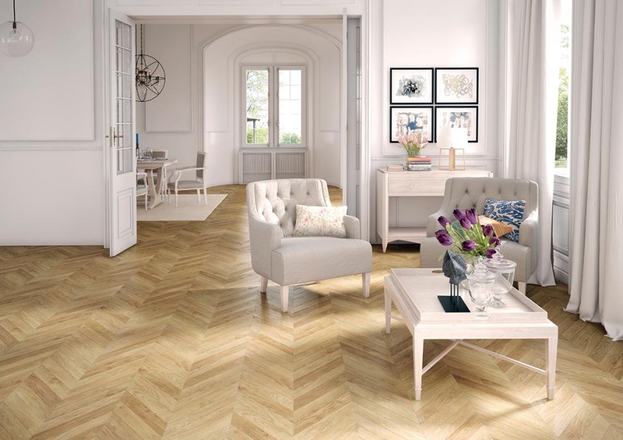 Ламинат Faus Masterpieces s174221 Grey Chevron