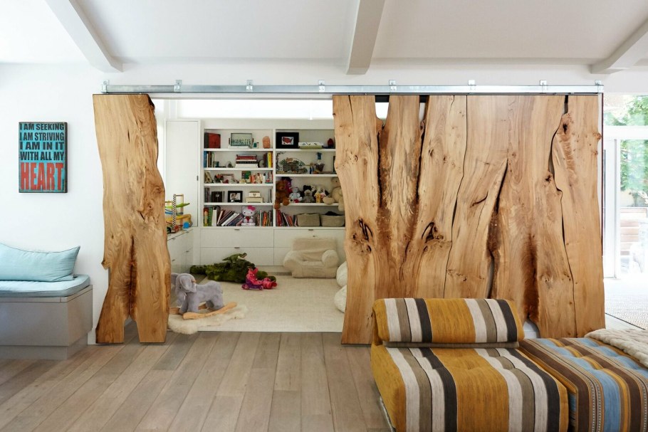 Слэбы из дерева в интерьере