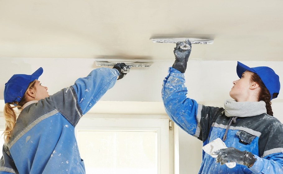 Шпаклевка потолка