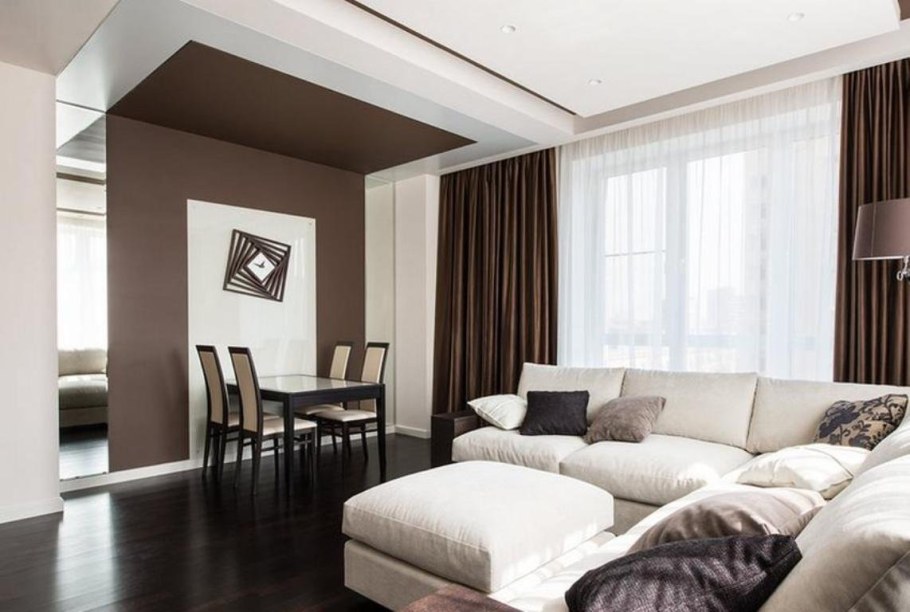 Интерьер в коричневых тонах