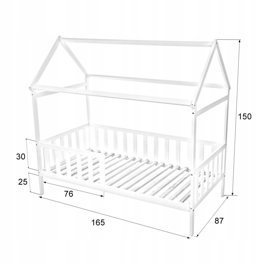 Детская кроватка 80х160 чертеж