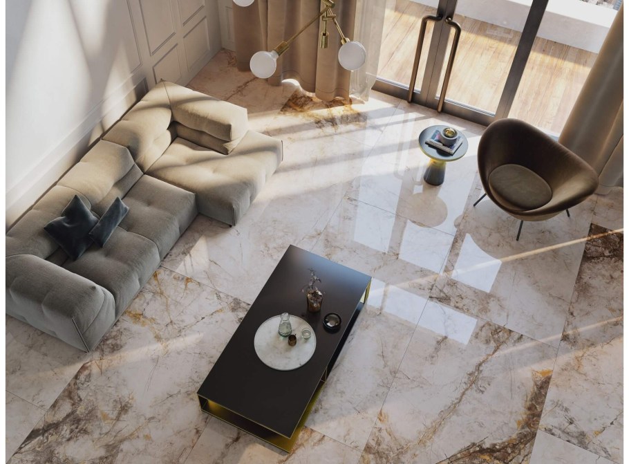 Керамогранит Риальто светлый лаппатированный 60х119.5