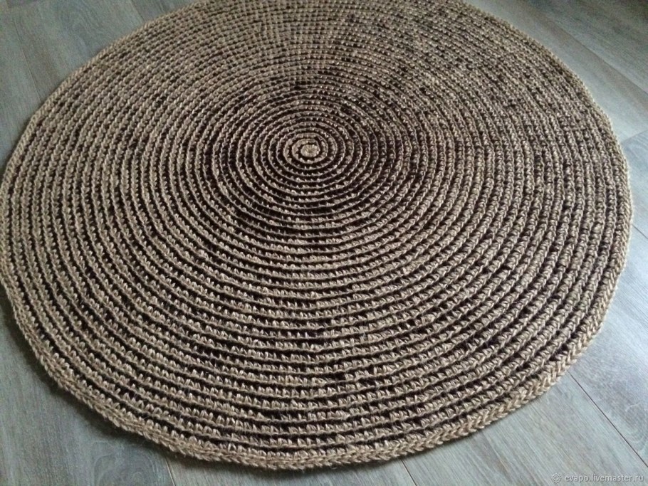 Коврик джутовый икеа с канатиками