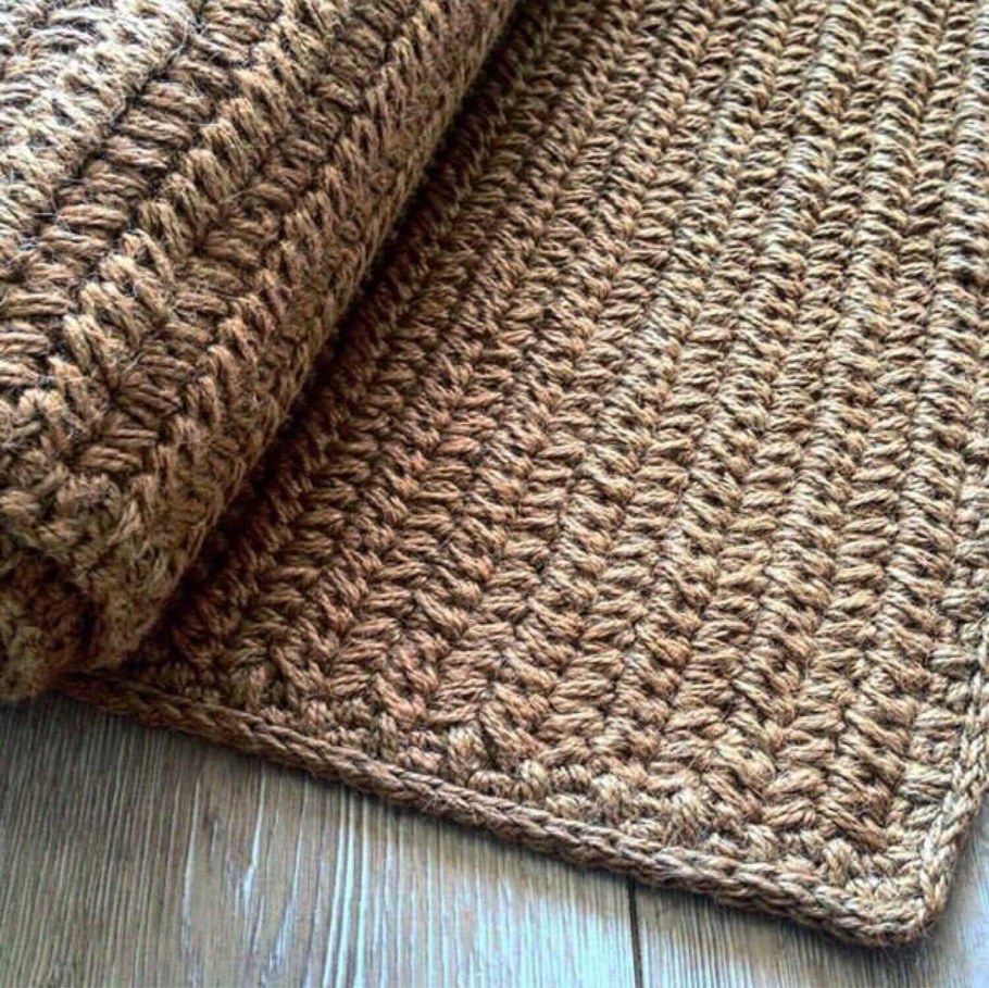 Сканди коврик из джута