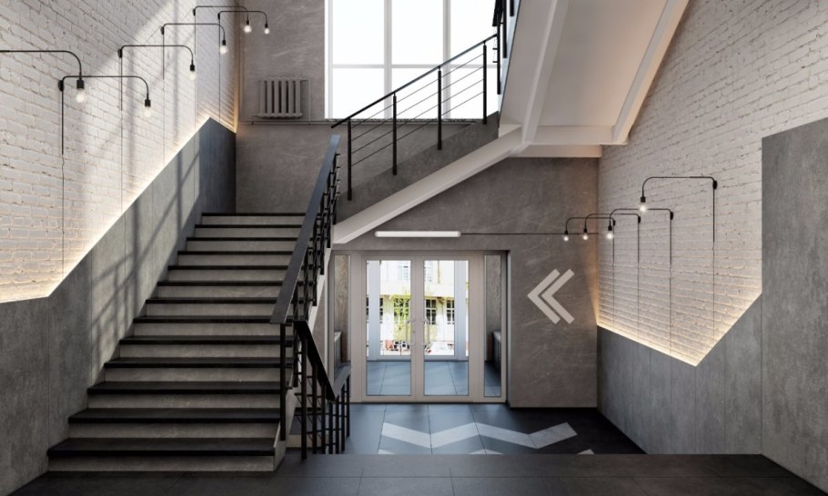 Лестничная клетка интерьер