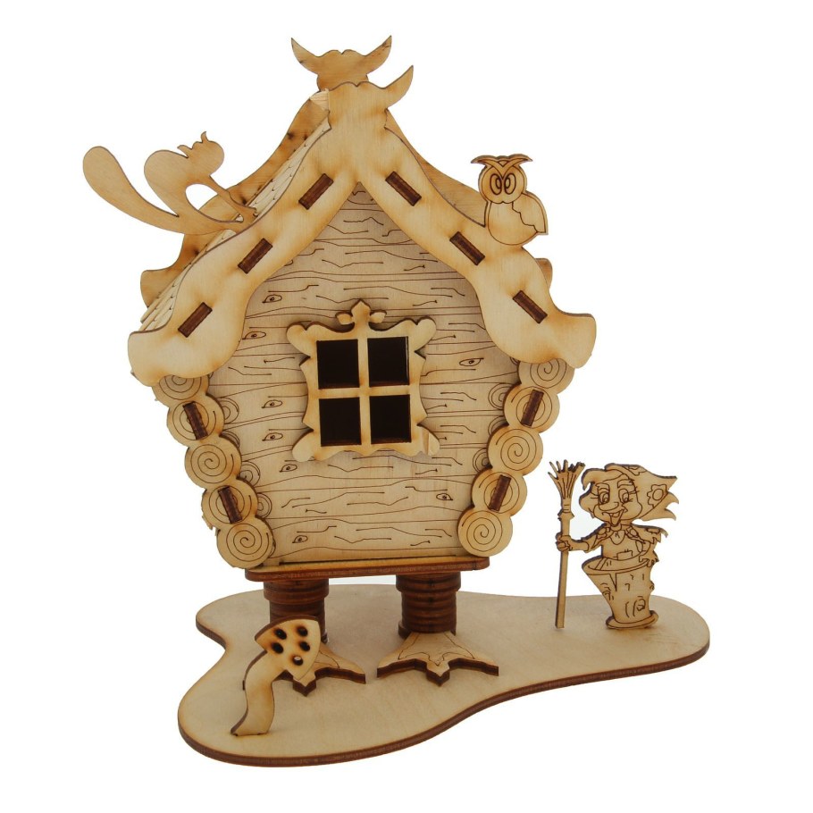 Декоративный домик из фанеры