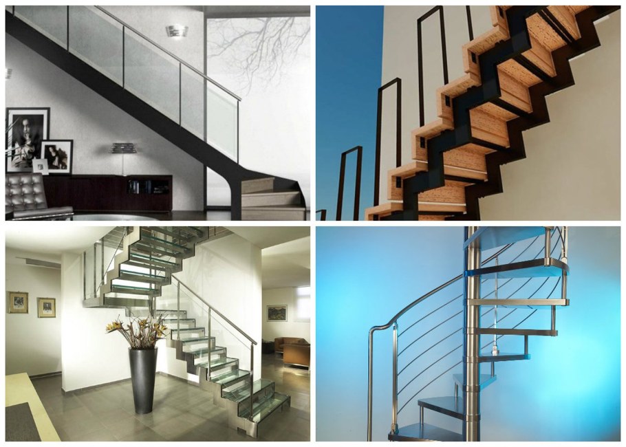 Лестница металлическая на второй этаж